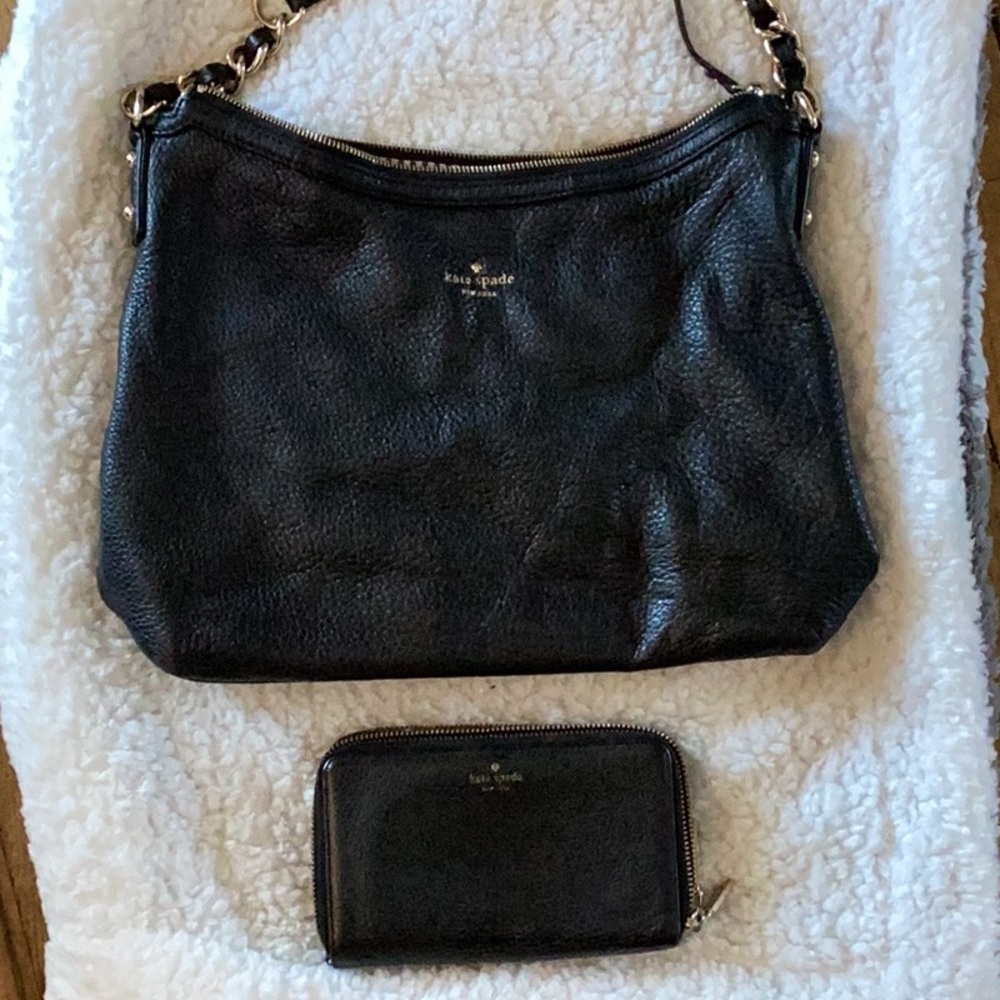 Kate Spade Pebble Leather Bag and Wallet